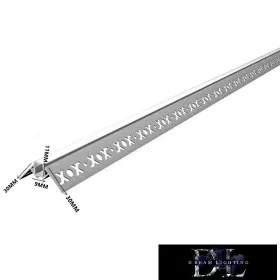   UNIVERSO Profil aluminiowy narożny zewnętrzny z matową płytką maskującą 2 m 50*22,34 mm
