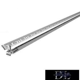   UNIVERSO Profil aluminiowy narożnika wewnętrznego z matową płytką maskującą 2 m 50*24,38 mm