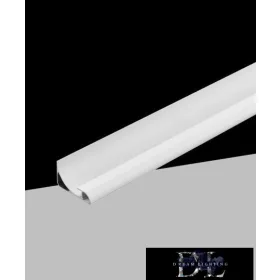   UNIVERSO Profil narożny z opalową osłoną do taśmy LED 10 mm Biały 2000 x 36 x 60 mm