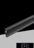 UNIVERSO Profil przypodłogowy z opalową osłoną do taśmy LED 10 mm Czarny 2000 x 14 x 60 mm