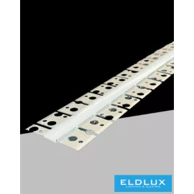   UNIVERSO Elastyczny profil aluminiowy do wpuszczania z matową białą płytką maskującą, wewnętrzny: 12,6 mm, 1,5 m