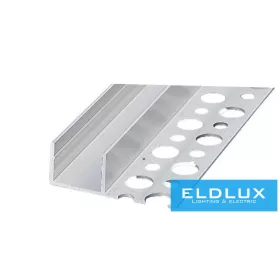  ELDLUX Profil aluminiowy + płyta pokryciowa 2000 x 34 x 13 mm