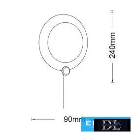 UNIVERSO Kinkiet z przełącznikiem 10 W 550 lm CCT.kap IP20 czarny D249x90 mm