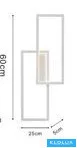 UNIVERSO Kinkiet 32 W 2560 lm CCT 250 x 600 x 50 mm IP20 biały
