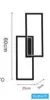 UNIVERSO Kinkiet 32 W 2560 lm CCT 250 x 600 x 50 mm IP20 czarny