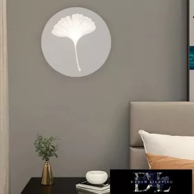   Lampa ścienna UNIVERSO z motywem liści 9 W 630 lm CCT IP20 ∅220 x 40 mm biała