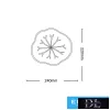 UNIVERSO Kinkiet 13 W 1170 lm CCT IP20 Biały 320 x 110 mm