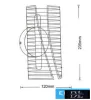UNIVERSO Kinkiet  6W 480lm CCT.kap IP20 Złoty 235x120mm