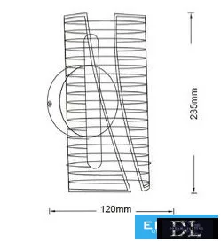 UNIVERSO Kinkiet  6W 480lm CCT.kap IP20 Złoty 235x120mm