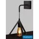 UNIVERSO Kinkiet 1xE27 maks. 60 W 250 x 250 mm IP20 Czarny 5 lat