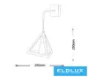 UNIVERSO Kinkiet 1xE27 maks. 60 W 250 x 250 mm IP20 Czarny 5 lat