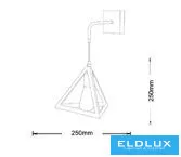 UNIVERSO Kinkiet 1xE27 maks. 60 W 250 x 250 mm IP20 Czarny 5 lat