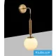 UNIVERSO Kinkiet 1xG9 maks. 10 W D150x850 mm IP20 Stare złoto 5 lat