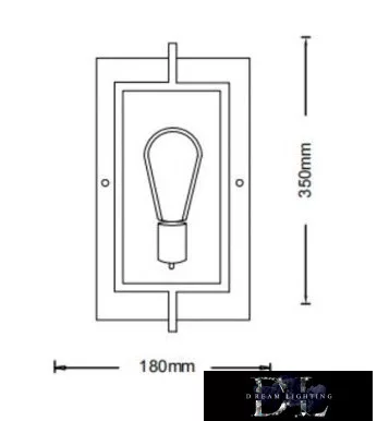 UNIVERSO Kinkiet e27 1xmax.60w IP20 miedziany/czarny 350x180mm 5 lat