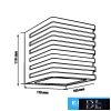 UNIVERSO Kinkiet zewnętrzny 10 W 1000 lm CCT.kap IP54 Czarny 110 x 100 x 110 mm 3 lata