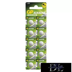   GP alkaliczna bateria guzikowa LR43 (186F) 10 szt./opakowanie blistrowe