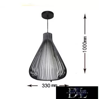 UNIVERSO Zawieszenie 1 x E27 maks. 60 W ∅330 x 1000 mm IP20 czarne