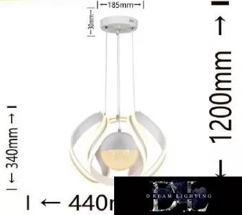 Lampa wisząca UNIVERSO 78 W 6240 lm 3000 K D440x1200 mm biała