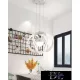 Lampa wisząca UNIVERSO 78 W 6240 lm 6500 K D440x1200 mm biała
