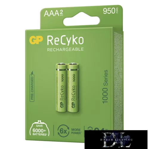 GP ReCyko NiMH bateria HR03 (AAA) 950mAh 2 szt.