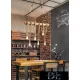 UNIVERSO Żyrandol z liny konopnej 6xE27 maks. 240 V ∅800×600 mm czarny