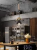 UNIVERSO Żyrandol z liny konopnej 1xE27 IP20 D290x1200mm czarny
