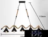 UNIVERSO Żyrandol z liny konopnej 5xE27 IP20 1350x1100mm czarny