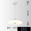 Lampa wisząca UNIVERSO 26 W/52 W 2080 lm/4160 lm CCT ∅530×1000 mm biała