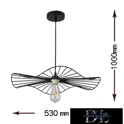 Lampa wisząca UNIVERSO E27 maks. 60 W IP20 ∅530 czarna
