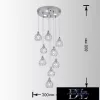Żyrandol UNIVERSO 7 W + G9x3,5 W 4000 lm 6500 K 300×800 mm IP20 chrom
