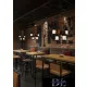 Żyrandol UNIVERSO 4xE27 IP20 D400x1200 mm czarny
