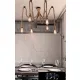 Lampa wisząca UNIVERSO z konopnego sznura 6xE27 maks. 240 V 1200 mm czarna