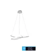 UNIVERSO Lampy wiszące LED 38 W 3040 lm CCT przełącznik IP20 ∅600 mm białe