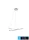 UNIVERSO Lampy wiszące LED 38 W 3040 lm CCT przełącznik IP20 ∅600 mm białe