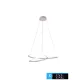 UNIVERSO Lampy wiszące LED 38 W 3040 lm CCT przełącznik IP20 ∅600 mm białe