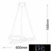 UNIVERSO Lampy wiszące LED 38 W 3040 lm 4000 K IP20 ∅600 mm białe