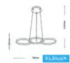 Lampa wisząca UNIVERSO 40 W 3200 lm CCT.Kap 790 x 320 x 1100 mm IP20 Biała