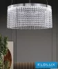 UNIVERSO Żyrandol ze szkła kryształowego 35 W 2800 lm 8000 K 220° IP20 Chrom D500x1200 mm
