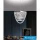 UNIVERSO Żyrandol ze szkła kryształowego 35 W 2800 lm 6500 K 220° IP20 Chrom 450 x 450 x 1200 mm