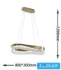 UNIVERSO Żyrandol z kryształowego szkła 45 W 3600 lm 8000 K 800 x 300 x 1200 mm