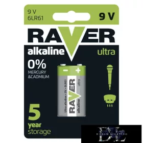   Bateria alkaliczna RAVER 6LP3146 (1604) 9 V 1 szt. w opakowaniu blistrowym