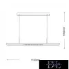 Lampa wisząca LED UNIVERSO 70 W 5600 lm CCT 1100 x 95 mm IP20 czarna