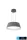 Lampa wisząca UNIVERSO 36 W 3240 lm CCT.kap IP20 szara D450 x 150 x 1200 mm