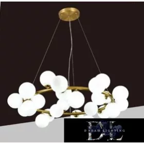   Lampa wisząca UNIVERSO 25xG9 maks. 10 W D800x240x1200 mm IP20 Stare złoto
