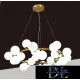 Lampa wisząca UNIVERSO 25xG9 maks. 10 W D800x240x1200 mm IP20 Stare złoto