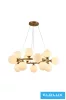 UNIVERSO Lampa wisząca 15xG9 maks. 10 W D760x180x1200 mm IP20 Stare złoto
