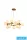 UNIVERSO Lampa wisząca 15xG9 maks. 10 W D760x180x1200 mm IP20 Stare złoto