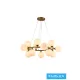UNIVERSO Lampa wisząca 15xG9 maks. 10 W D760x180x1200 mm IP20 Stare złoto