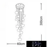 Żyrandol UNIVERSO G9 x 19 maks. 60 W Ø600×3000 mm IP20