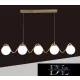 Lampa wisząca UNIVERSO 5xG9 maks. 10 W 920 x 150 x 1000 mm IP20 Stare złoto
